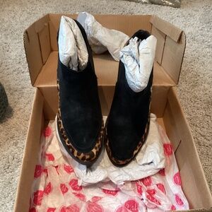 Hair on hide booties